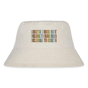 clean the seas amusing sayings animal statement - Stanley/Stella Recycled Bucket Hat - natural - Front