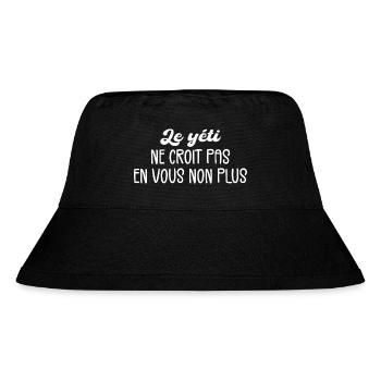 le yéti ne croit pas en vous non plus - Bob recyclé Stanley/Stella - noir - Devant