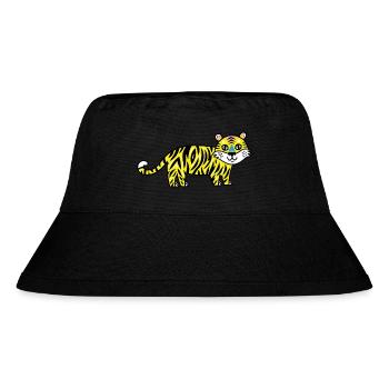 Wildtiere - Stanley/Stella recycelter Bucket Hat - Schwarz - Vorne