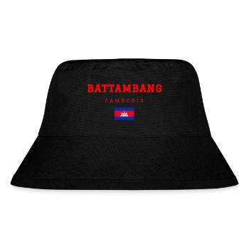 Battambang Kambodscha - Stanley/Stella recycelter Bucket Hat - Schwarz - Vorne