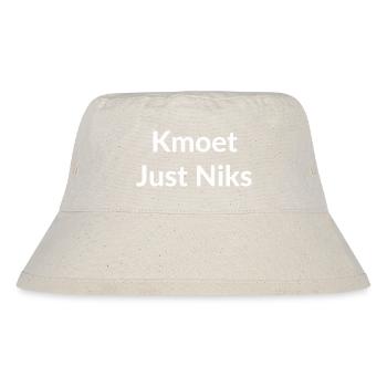 Kmoet Just Niks, Chemises en dialecte anversois - Bob recyclé Stanley/Stella - blanc naturel - Devant