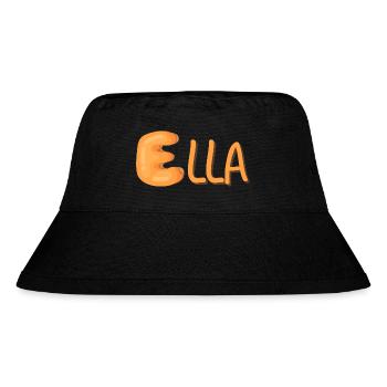 Ella - Stanley/Stella recycelter Bucket Hat - Schwarz - Vorne