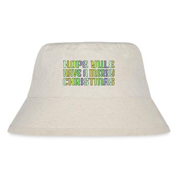 Beach Dinosaur Fan Christmas Tree Dino - Stanley/Stella Recycled Bucket Hat - natural - Front