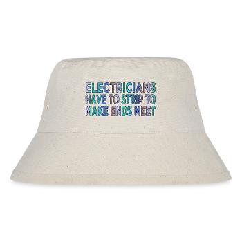 bavoir électricien dictons drôles électricien cadeau - Bob recyclé Stanley/Stella - blanc naturel - Devant