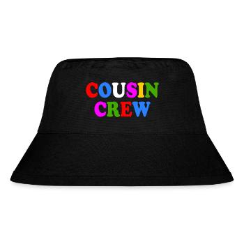 Cousin crew - Stanley/Stella recycelter Bucket Hat - Schwarz - Vorne