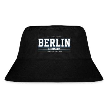 Berlin - Stanley/Stella recycelter Bucket Hat - Schwarz - Vorne
