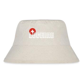 KONIZ Schweiz Flag Emblem - Stanley/Stella Recycled Bucket Hat - natural - Front