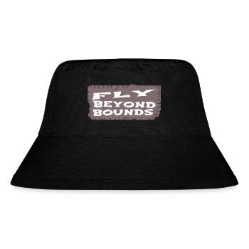 embracing freedom free spirit birthday present - Stanley/Stella recycelter Bucket Hat - Schwarz - Vorne