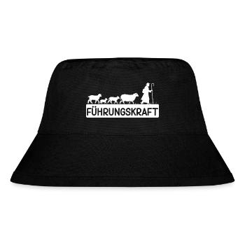 Führungskraft Schafe Schafhirte Geschenkidee Humor - Stanley/Stella recycelter Bucket Hat - Schwarz - Vorne