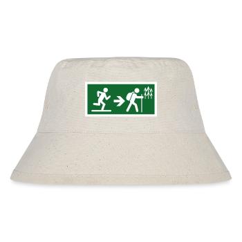 exit to hike - Stanley/Stella Recycled Bucket Hat - natural - Front