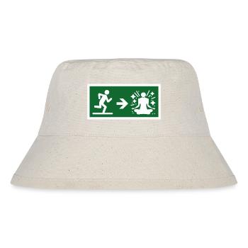 exit to meditate - Stanley/Stella Recycled Bucket Hat - natural - Front