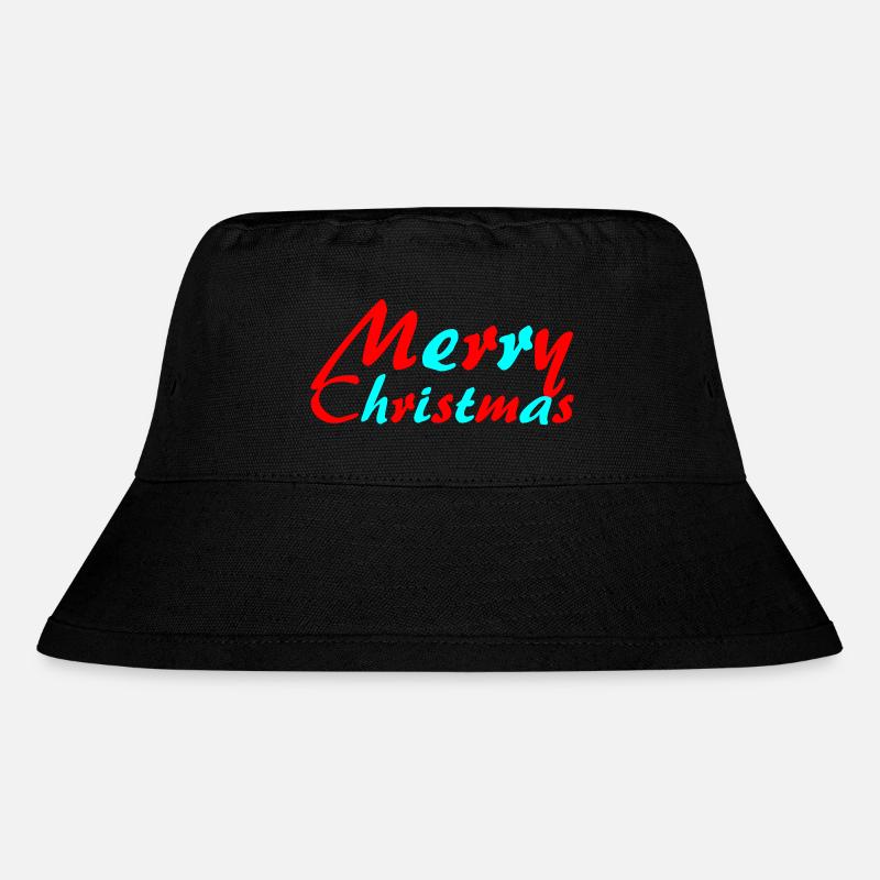 Frohe Weihnachten Neon-Schrift - Stanley/Stella recycelter Bucket Hat - Schwarz
