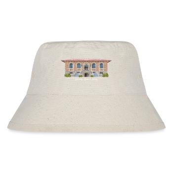 Los Angeles, Hand Drawing Cahuenga Library, - Stanley/Stella Recycled Bucket Hat - natural - Front