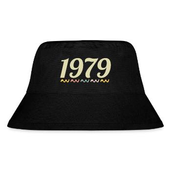 1979 - Stanley/Stella recycelter Bucket Hat - Schwarz - Vorne