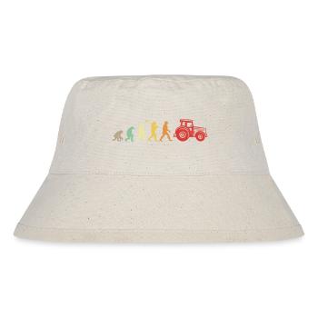 Darwin Evolution for Farmers 🚜 - Stanley/Stella Recycled Bucket Hat - natural - Front