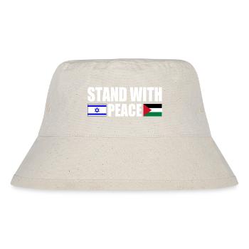 Stand with peace israel free palestine - Bob recyclé Stanley/Stella - blanc naturel - Devant
