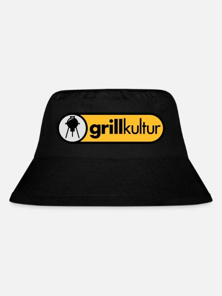 grillkultur (3c) - Stanley/Stella recycelter Bucket Hat - Schwarz
