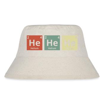 he he he Periodensystem - Stanley/Stella recycelter Bucket Hat - Naturweiß - Vorne