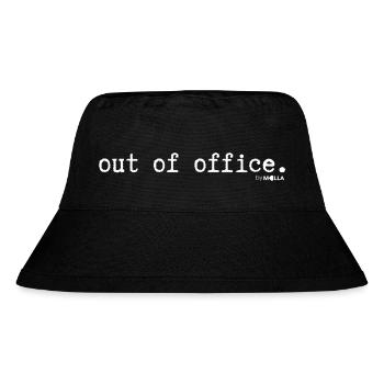 Out of Office - Stanley/Stella recycelter Bucket Hat - Schwarz - Vorne