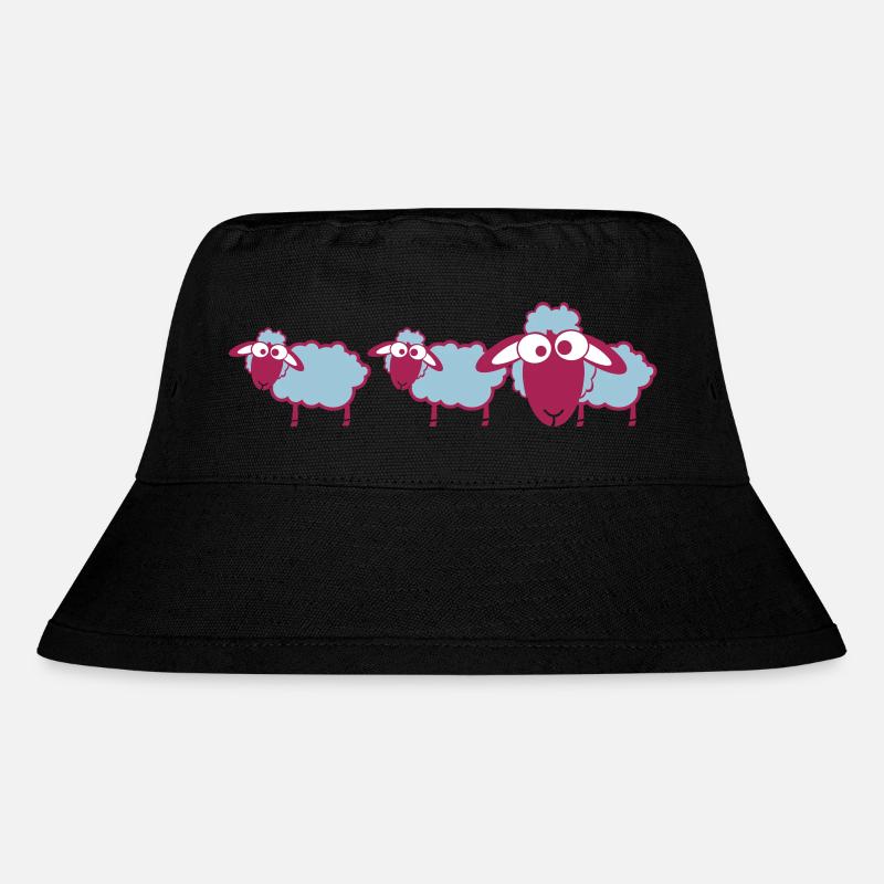 sheep color - Stanley/Stella recycelter Bucket Hat - Schwarz