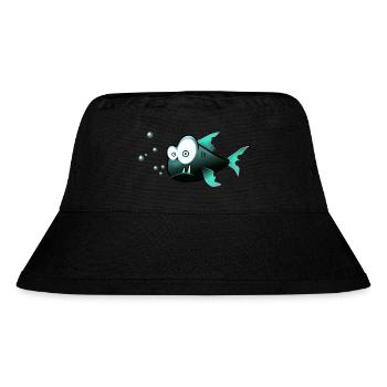 Fish - Stanley/Stella Recycled Bucket Hat - black - Front