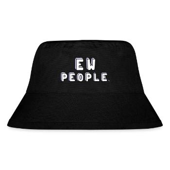 Menschen sind doof. - Stanley/Stella recycelter Bucket Hat - Schwarz - Vorne