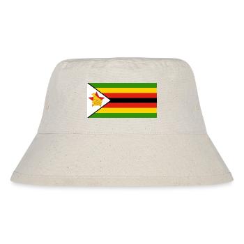 Simbabwe - Stanley/Stella recycelter Bucket Hat - Naturweiß - Vorne