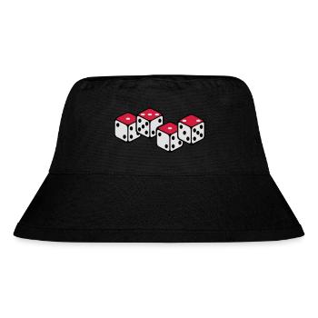 ACAB Würfel - Stanley/Stella recycelter Bucket Hat - Schwarz - Vorne