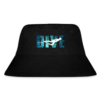 DIVE - Outdoor Riff Taucher - Stanley/Stella recycelter Bucket Hat - Schwarz - Vorne