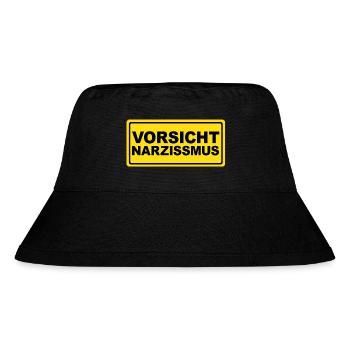 Vorsicht Narzissmus - Stanley/Stella recycelter Bucket Hat - Schwarz - Vorne