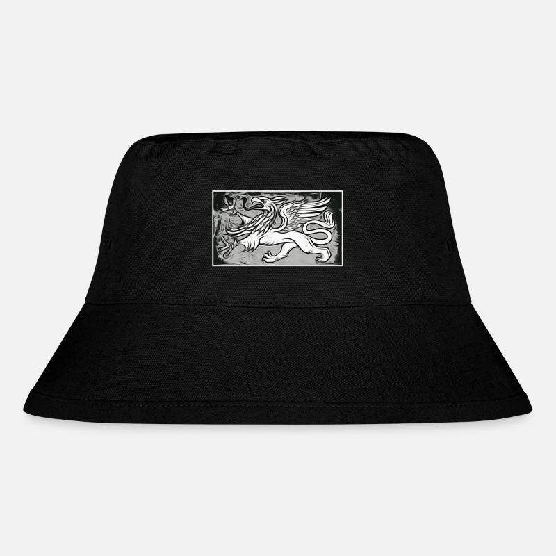 Ein Greif in grau - Stanley/Stella recycelter Bucket Hat - Schwarz