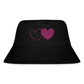 Valentine's Day Heart Violet - Stanley/Stella Recycled Bucket Hat - black - Front