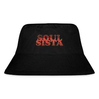 Soul Sista - Stanley/Stella recycelter Bucket Hat - Schwarz - Vorne