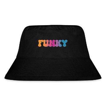 Funky Retro - Stanley/Stella Recycled Bucket Hat - black - Front