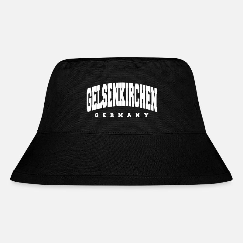 Gelsenkirchen - Stanley/Stella recycelter Bucket Hat - Schwarz