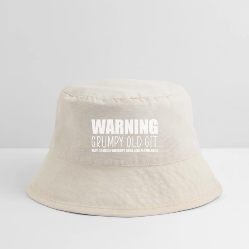 Warning grumpy old git Stanley/Stella Recycled Bucket Hat