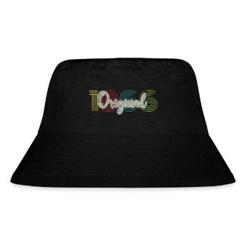 Vintage 1966 - Stanley/Stella recycelter Bucket Hat - Schwarz - Vorne