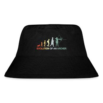 Bogenschützen Evolution - Stanley/Stella recycelter Bucket Hat - Schwarz - Vorne