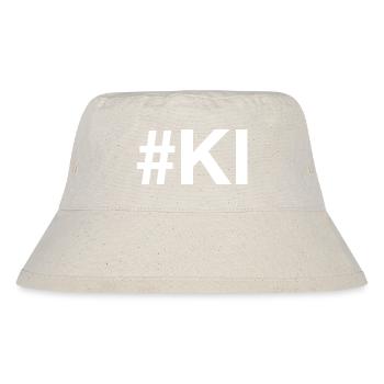 KI künstliche Intelligenz Artificial Intelligence - Stanley/Stella recycelter Bucket Hat - Naturweiß - Vorne