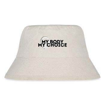 My body, my choice (BW) - Stanley/Stella Recycled Bucket Hat - natural - Front