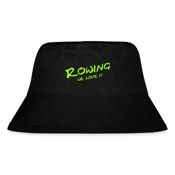 Rowing - We love it - Sport - Aviron Rower Rudern - Stanley/Stella Recycled Bucket Hat - black - Front