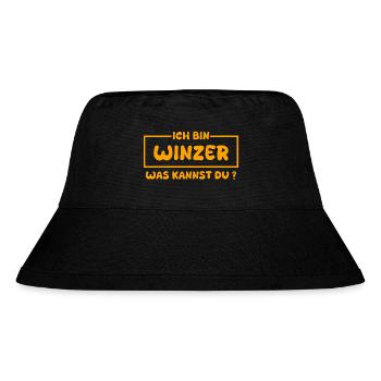 Profession: Winemaker - Stanley/Stella Recycled Bucket Hat - black - Front