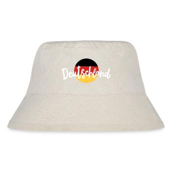 Deutschland deutsche Flagge - Stanley/Stella recycelter Bucket Hat - Naturweiß - Vorne