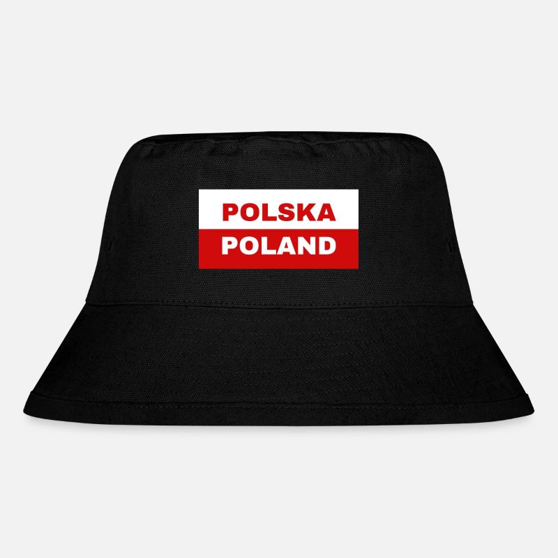 Polish Flag - Stanley/Stella Recycled Bucket Hat - black