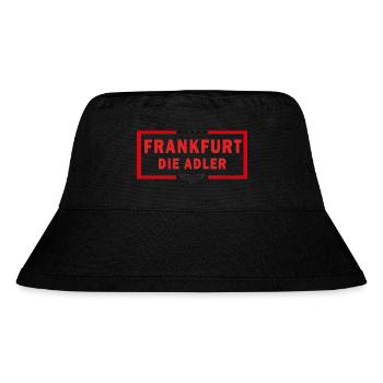 Frankfurt: Die Adler Fan-Design - Stanley/Stella recycelter Bucket Hat - Schwarz - Vorne