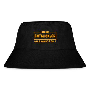 Developer - Stanley/Stella Recycled Bucket Hat - black - Front