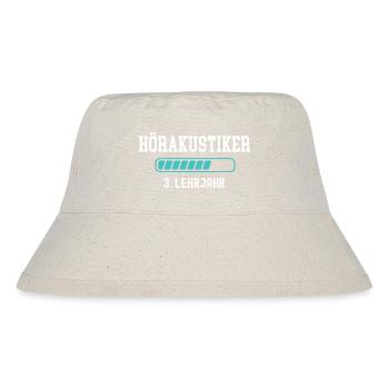 Hörakustiker Ausbildung 3 Lehrjahr 3. Jahr Lehre - Stanley/Stella recycelter Bucket Hat - Naturweiß - Vorne
