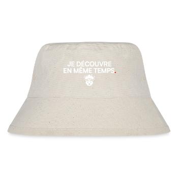 JE DÉCOUVRE EN MÊME TEMPS | Humour bureau - Bob recyclé Stanley/Stella - blanc naturel - Devant