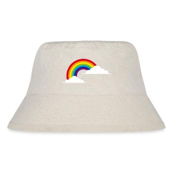 rainbow - Stanley/Stella recycelter Bucket Hat - Naturweiß - Vorne