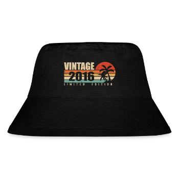 2016 Anniversary year original vintage 2016 - Stanley/Stella Recycled Bucket Hat - black - Front